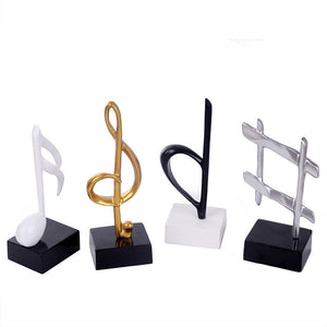 Notes, piano ornaments, study furnishings
