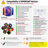 Wireless Charger Station, 4 In 1 Foldable 15W Fast Charging Wireless Charging Station With Night Light For IPods IWatch