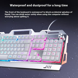 Silver Eagle V2G5 Mechanical Feeling Metal Keyboard Mouse Headset Three-piece Suit