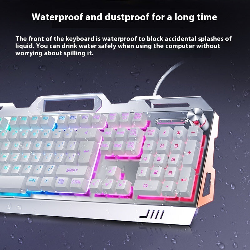 Silver Eagle V2G5 Mechanical Feeling Metal Keyboard Mouse Headset Three-piece Suit
